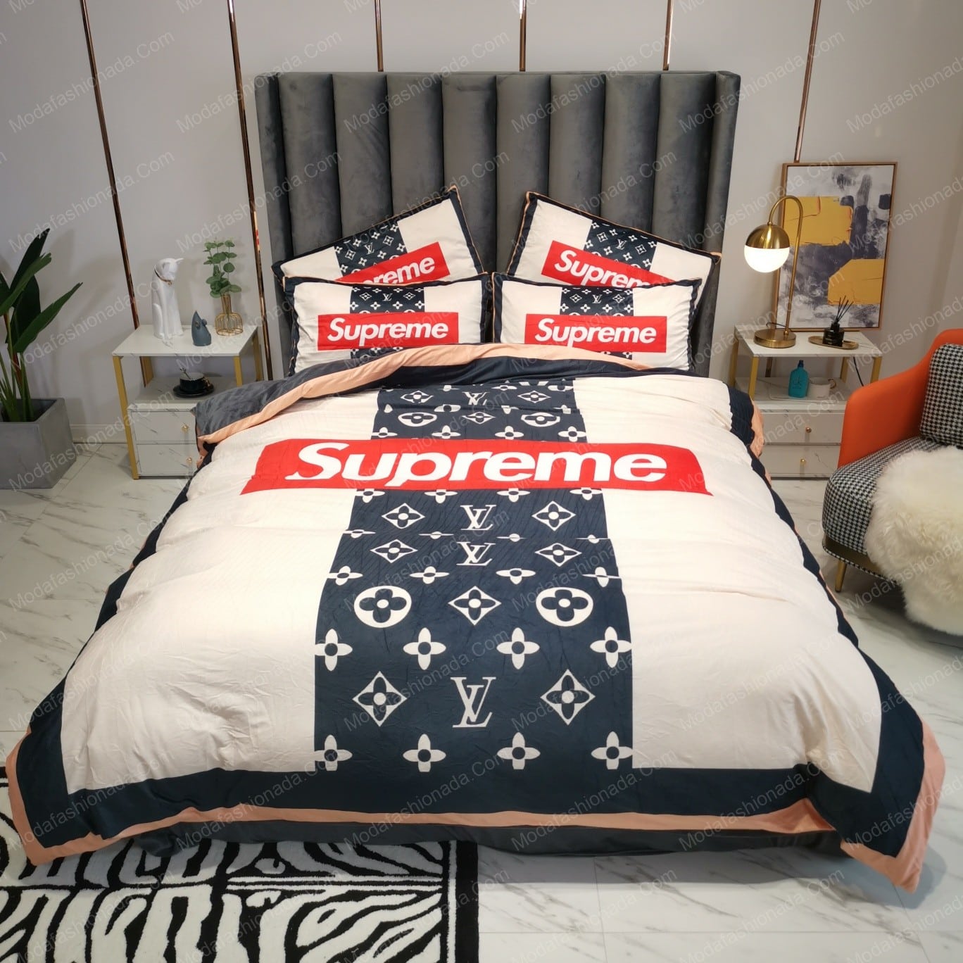 HOT Supreme LV Luxury Brand Bedding Sets