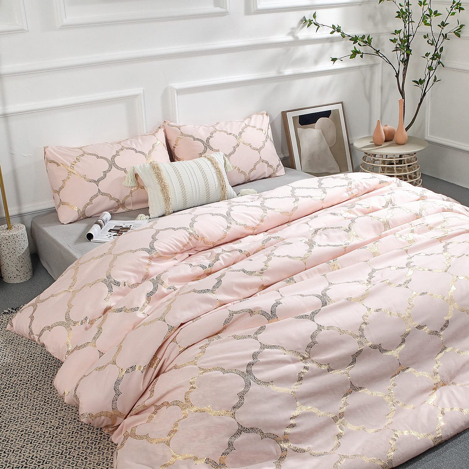 Light pink is a nice choice