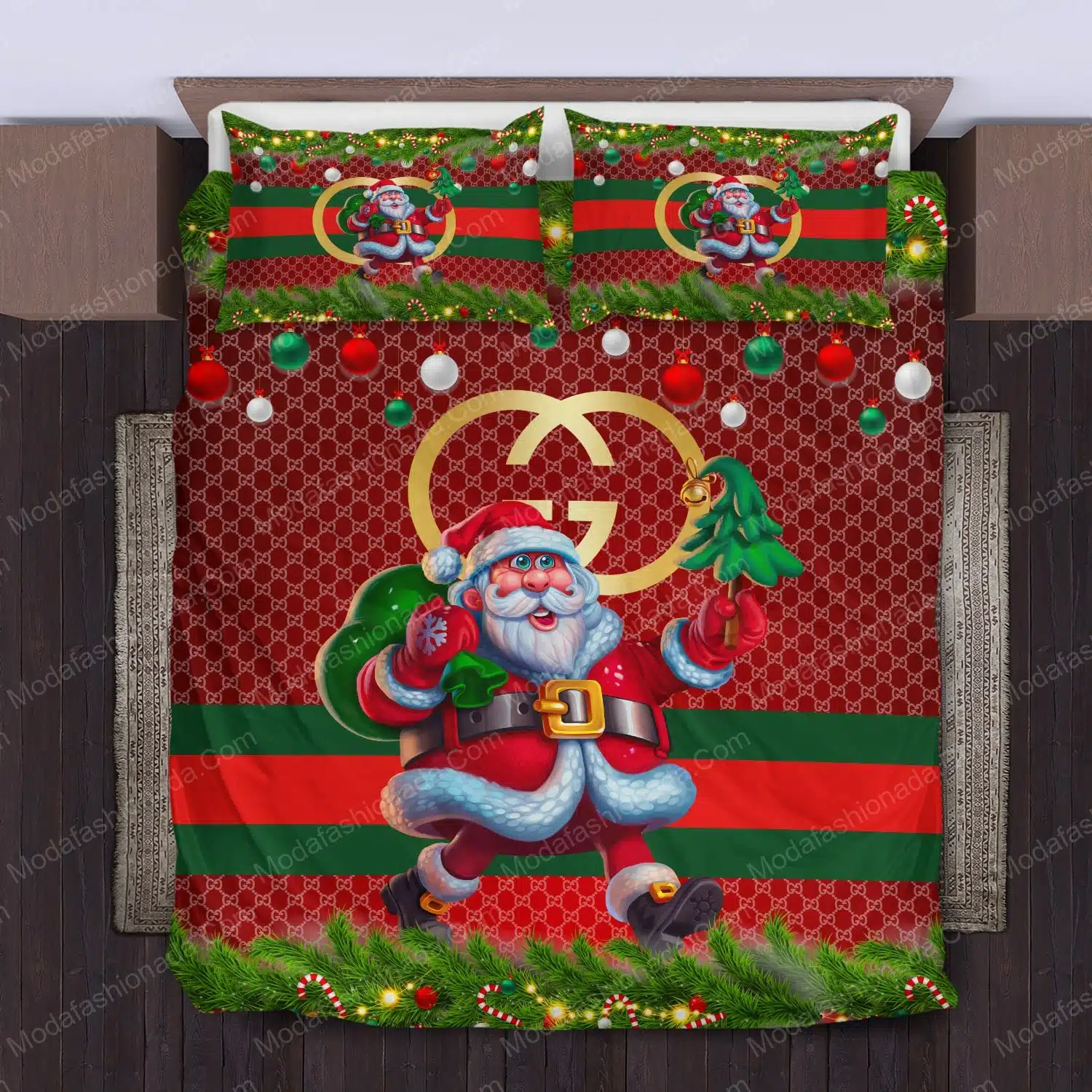 Santa Claus Gucci Bed Sets Bedding Sets - Modafashionada.Com