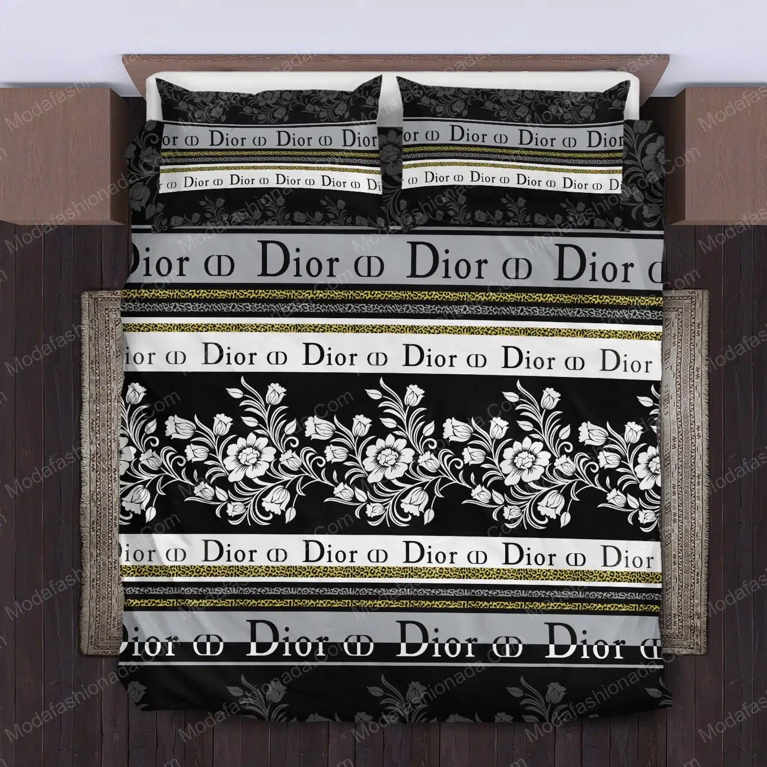 Dior Flower Bed Sets Bedding Sets - Modafashionada.Com