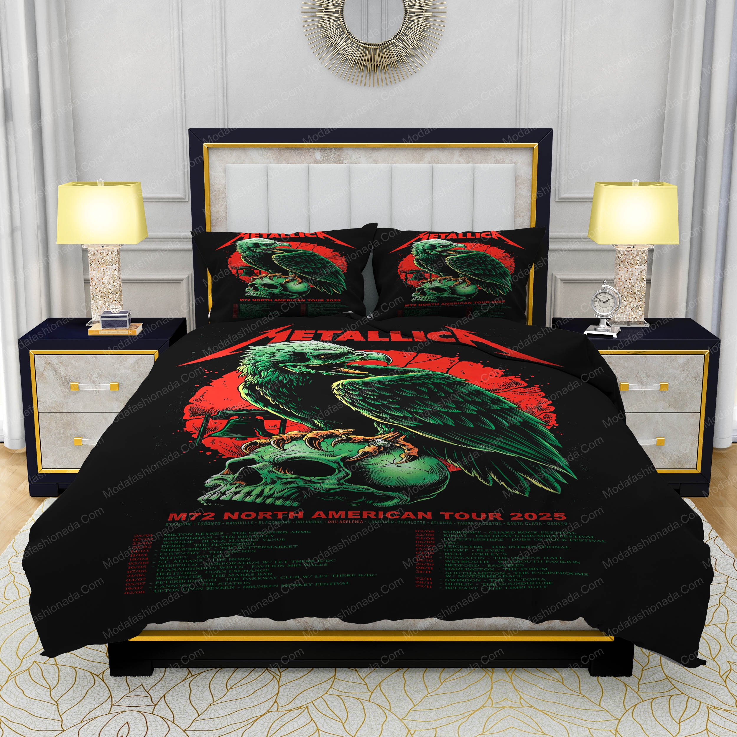 Metallica M72 North American Tour: Philadelphia Pop-Up Shop Bedding Sets - Lincoln Financial Field (May 23 & 25, 2025)